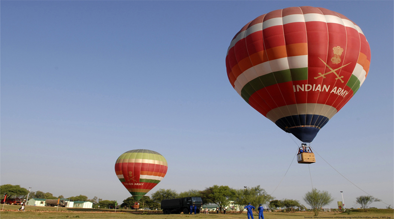hot air balloon in delhi